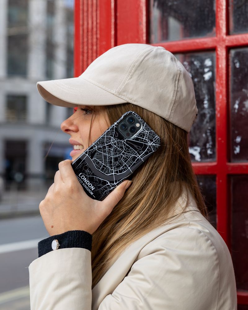 CityMarble™ phone case with a street map