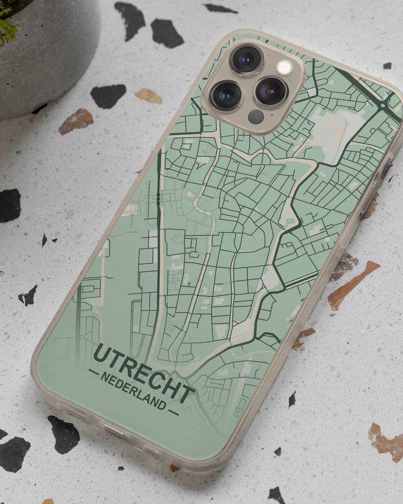 CityMarble™ phone case with a street map