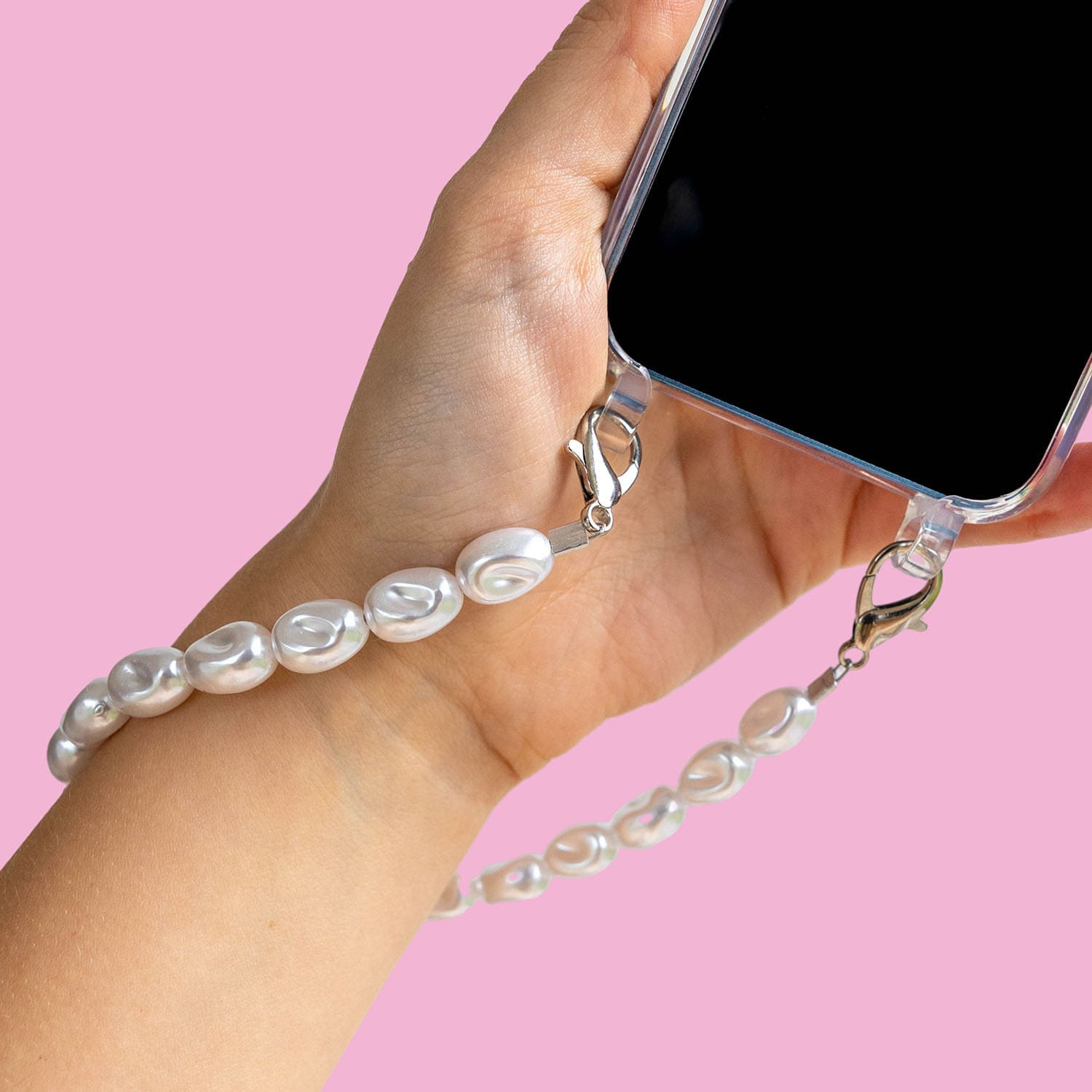 Pearl Phone Wristlet